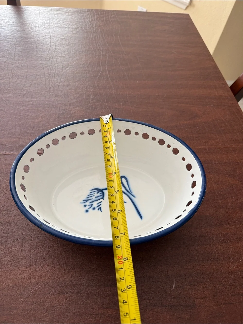 IKEA Arc Idyll Delft Windmill Blue/White Steel Enameled Bowl + Cheese Slicer Set